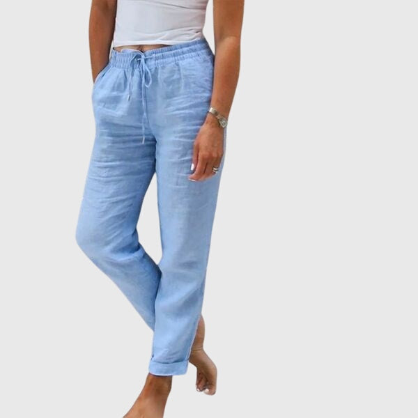 Monika Cotton Linen Trousers