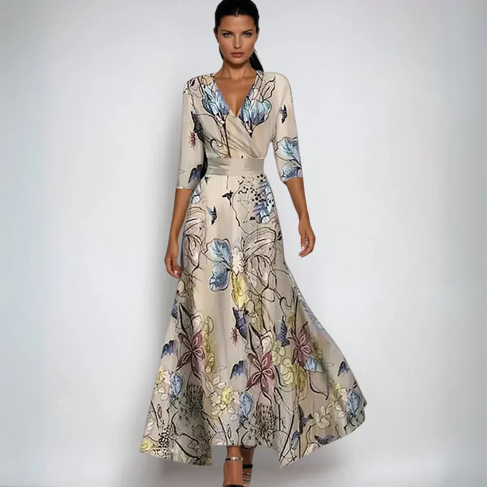 AURORA™ | Floral Wrap Maxi Dress