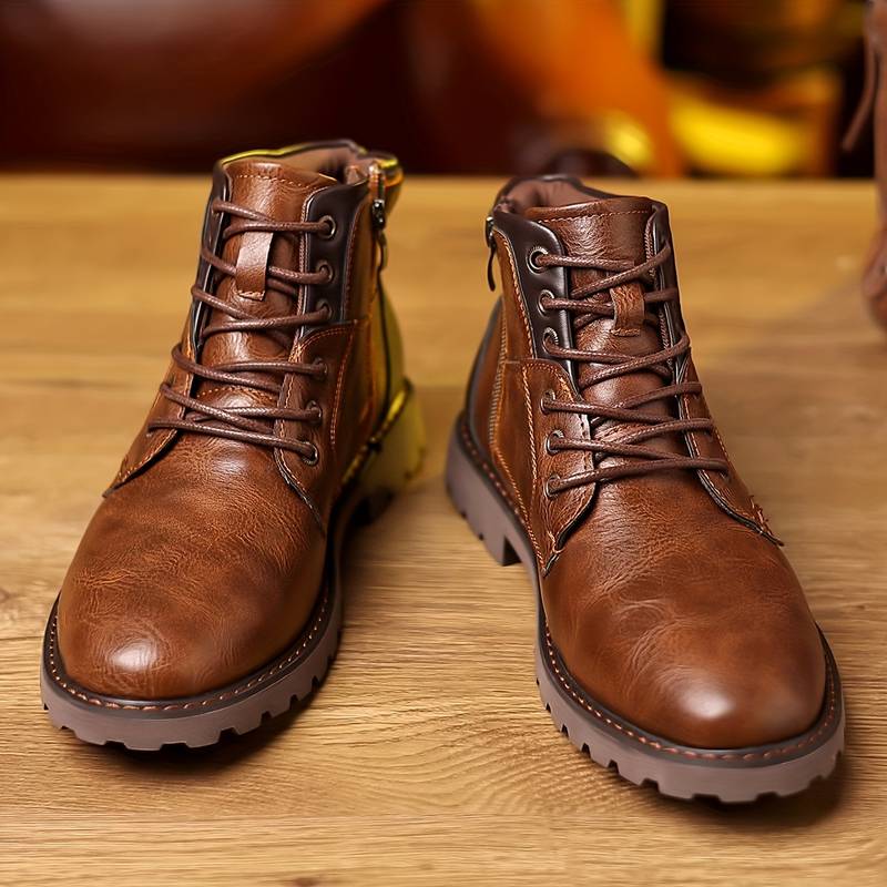 RoyalStride Men's Pure Leather Boots