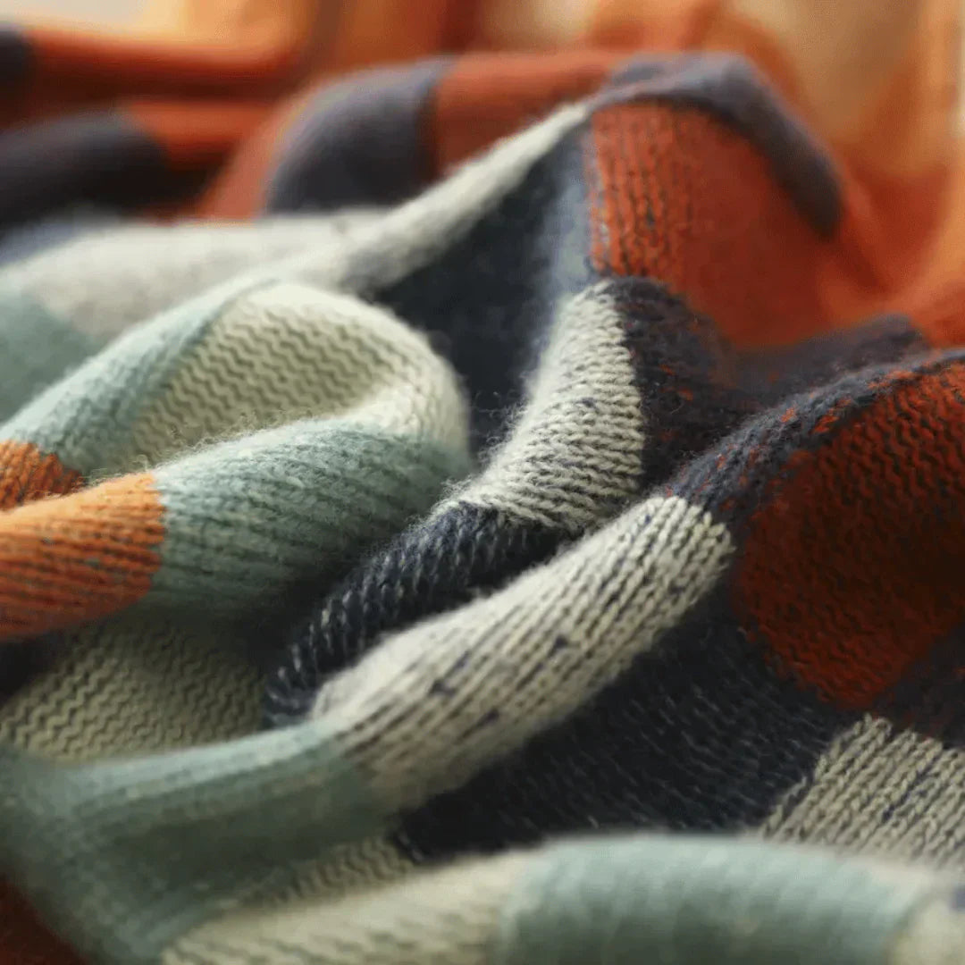 Maison Cashmere Patchwork Turtleneck
