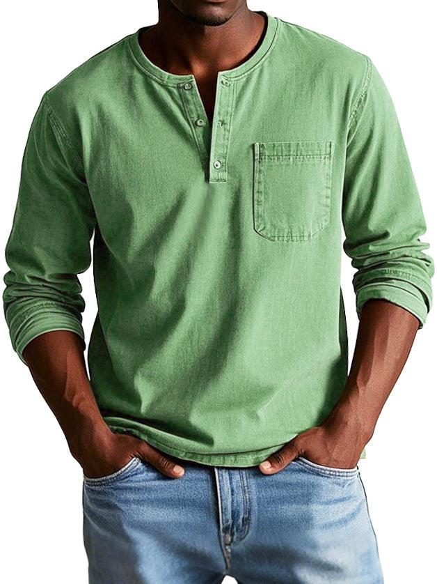 Thomas Vintage Long-Sleeve Casual Shirt