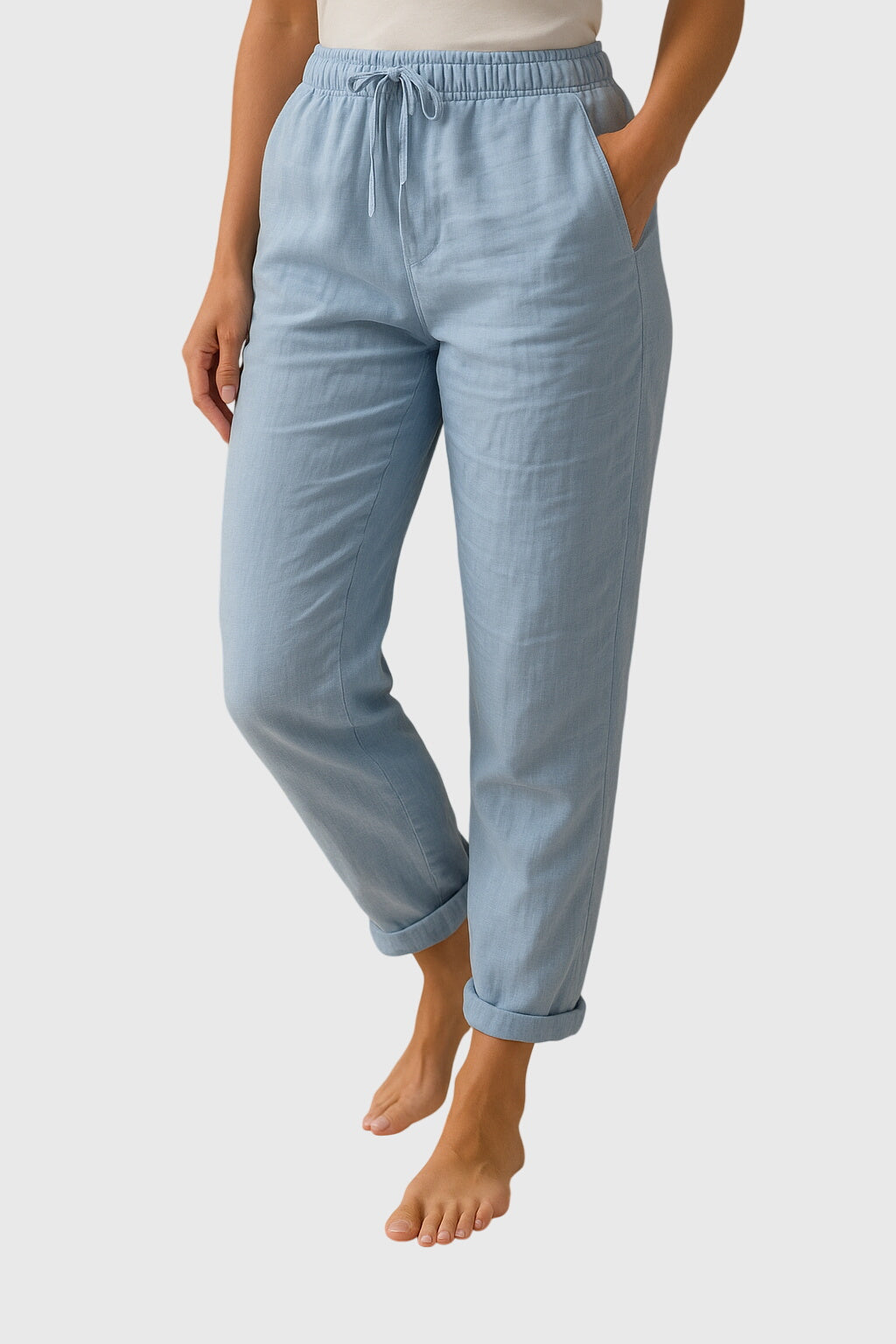 Monika Cotton Linen Trousers