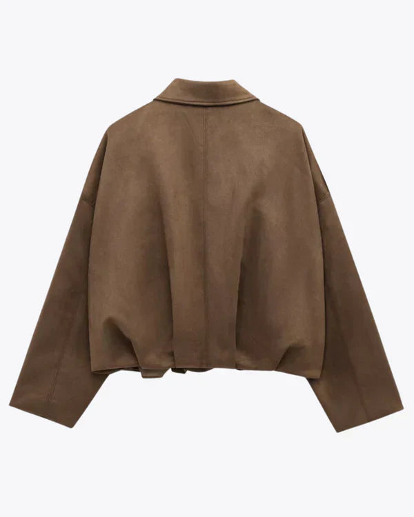 LUMIÈRE | SUEDE BOMBER JACKET