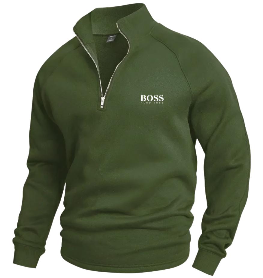 BSS Cotton Half Zip Jumper