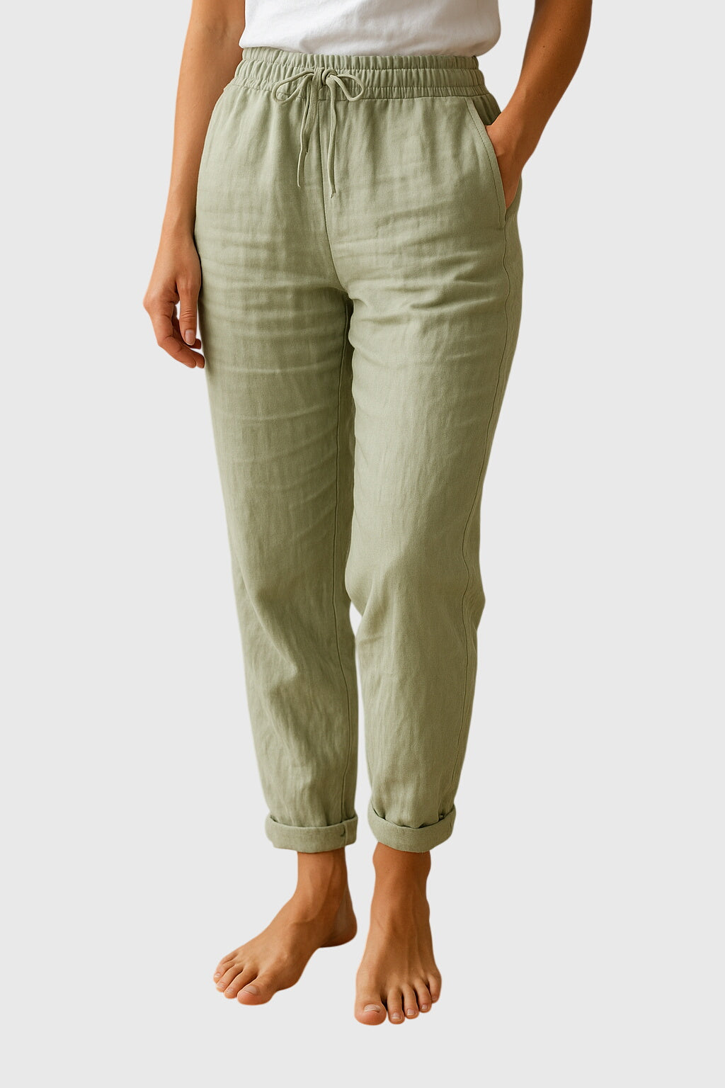 Monika Cotton Linen Trousers