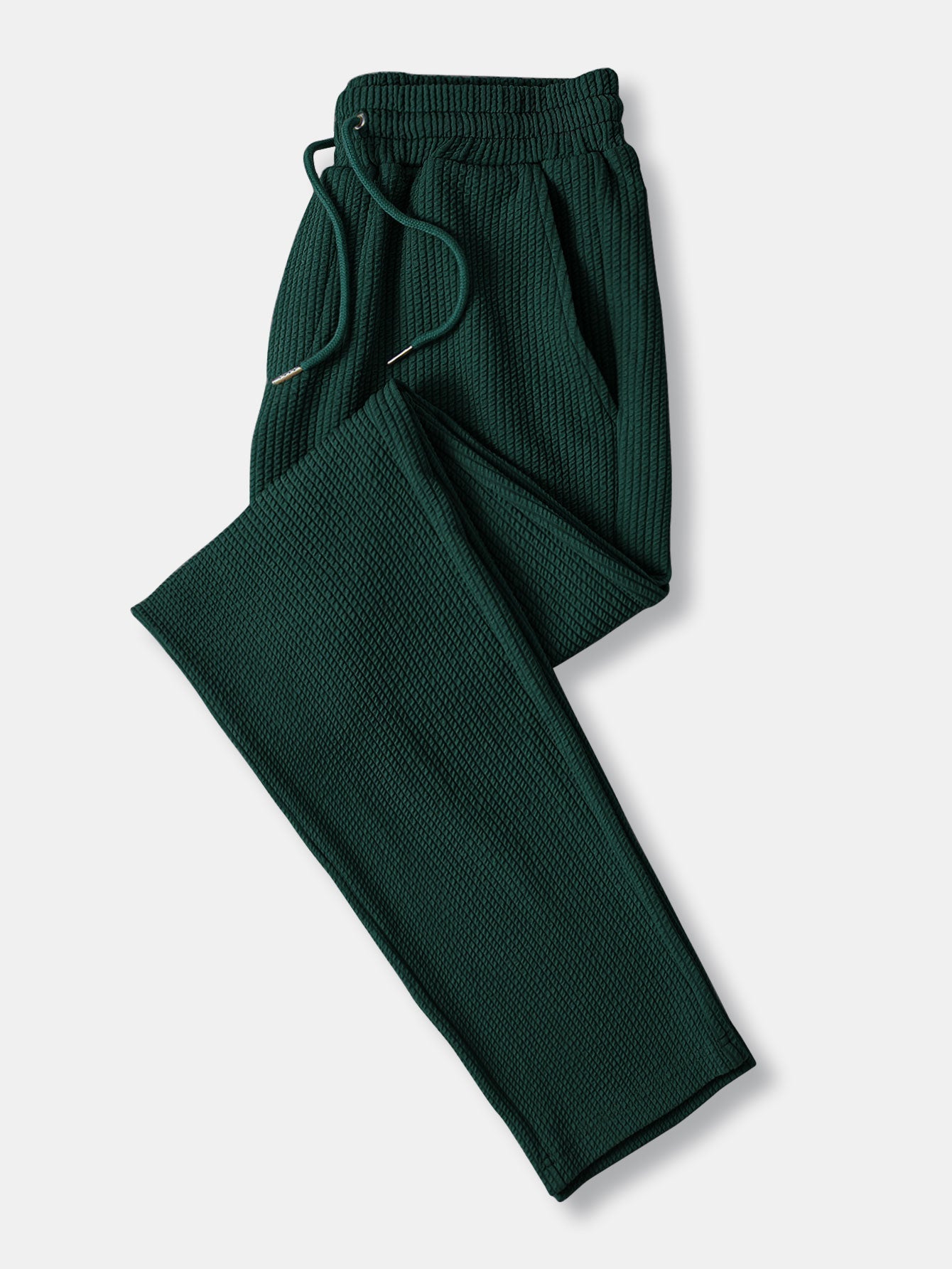 Long Sleeve Muscle Fit Ribbed Stand Collar Shirt & Straight Leg Ribbed Pants