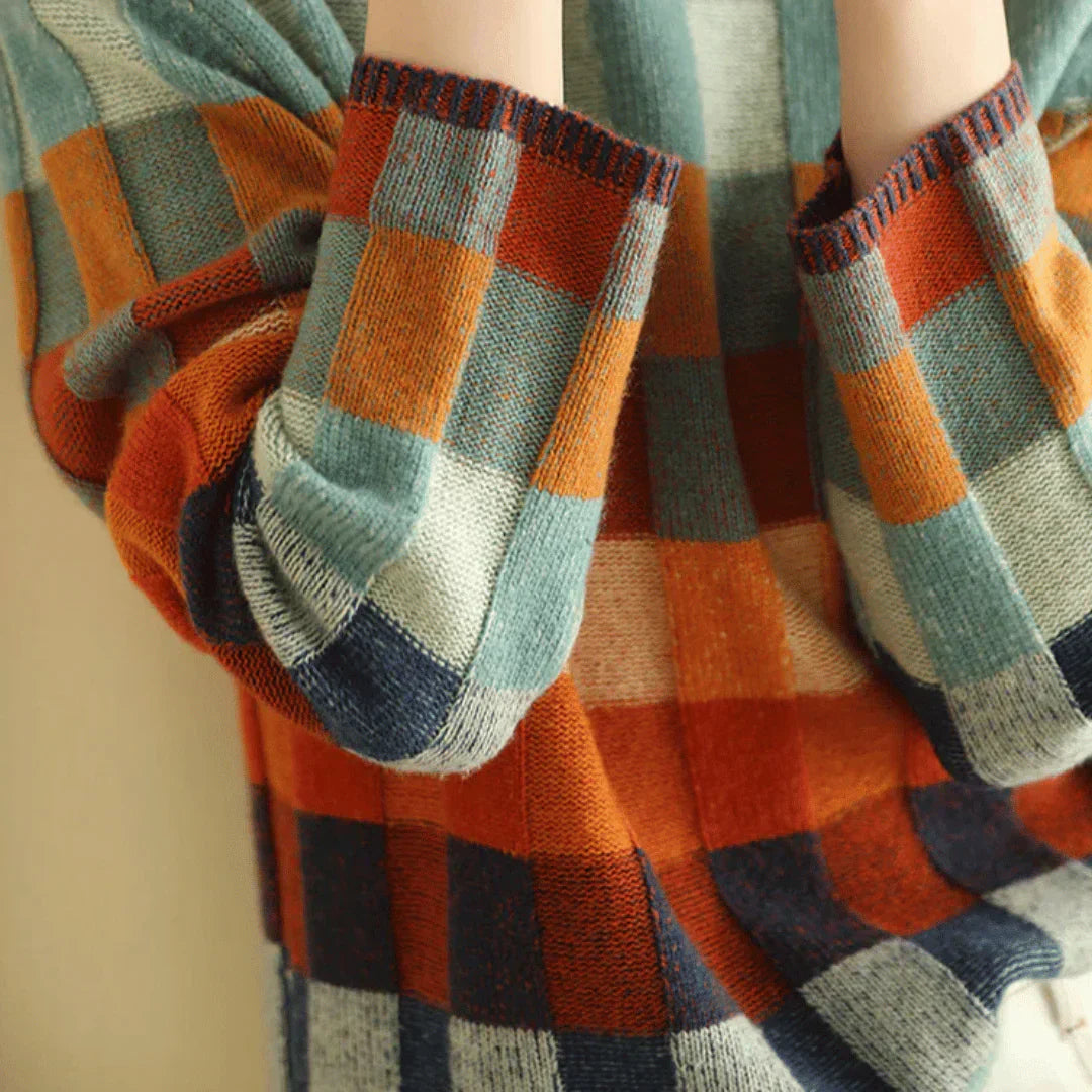 Maison Cashmere Patchwork Turtleneck