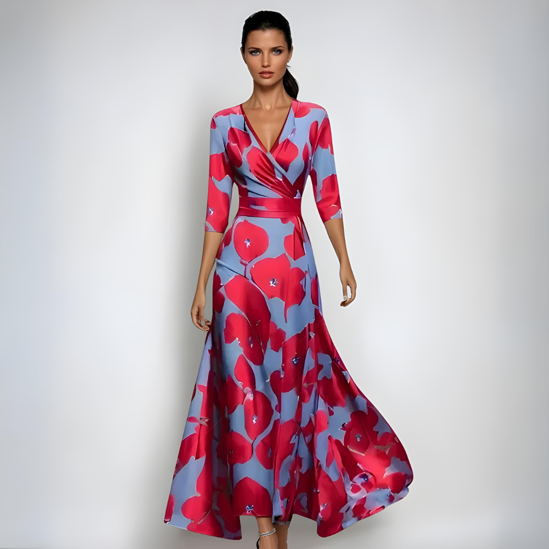 AURORA™ | Floral Wrap Maxi Dress