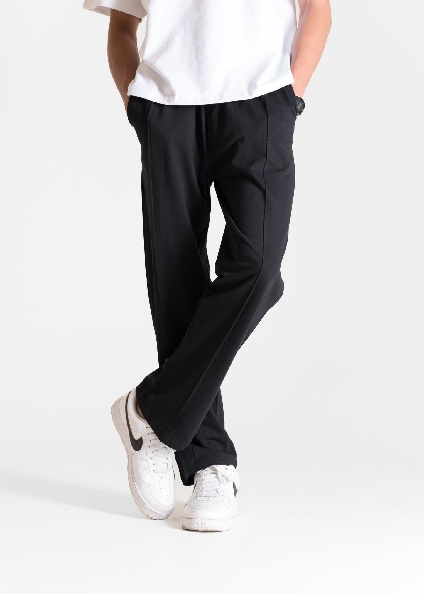 Lightweight Lounge Pants — Black