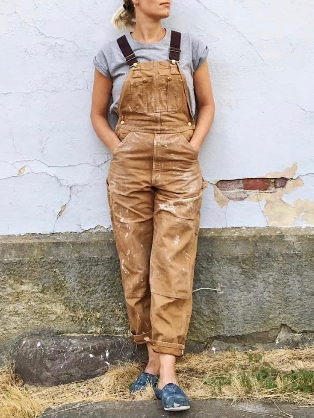 HeritageCraft™ Canvas Overalls – Rugged Workwear for Women