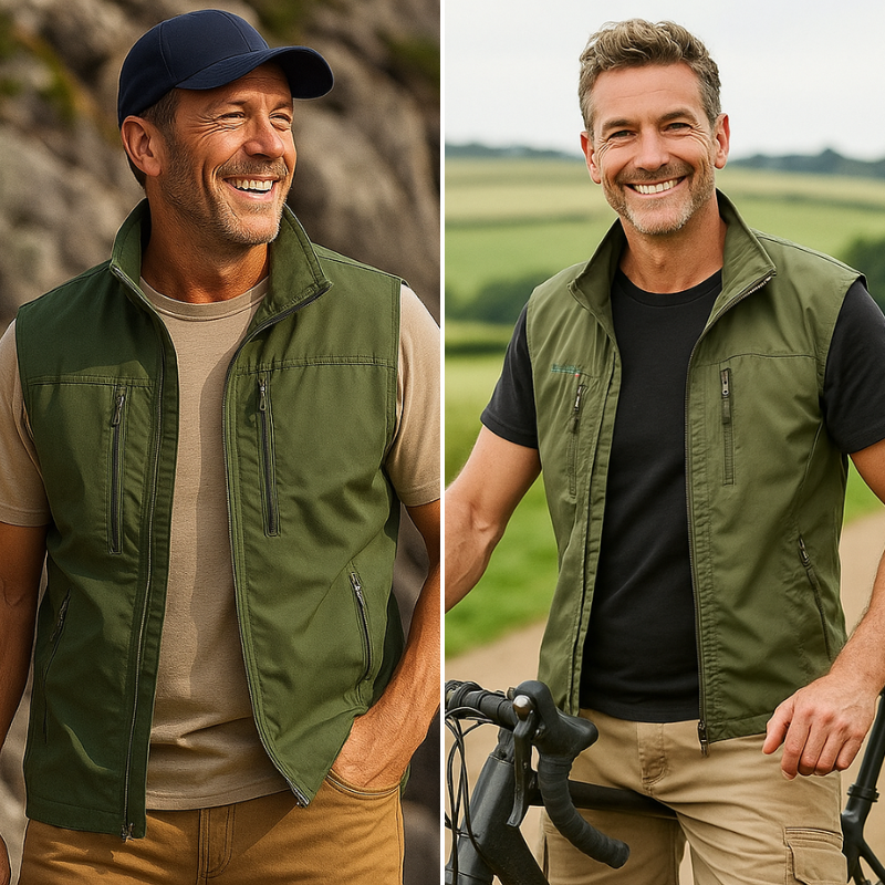 Vincent Multi-Pocket Classic Cargo Gilet