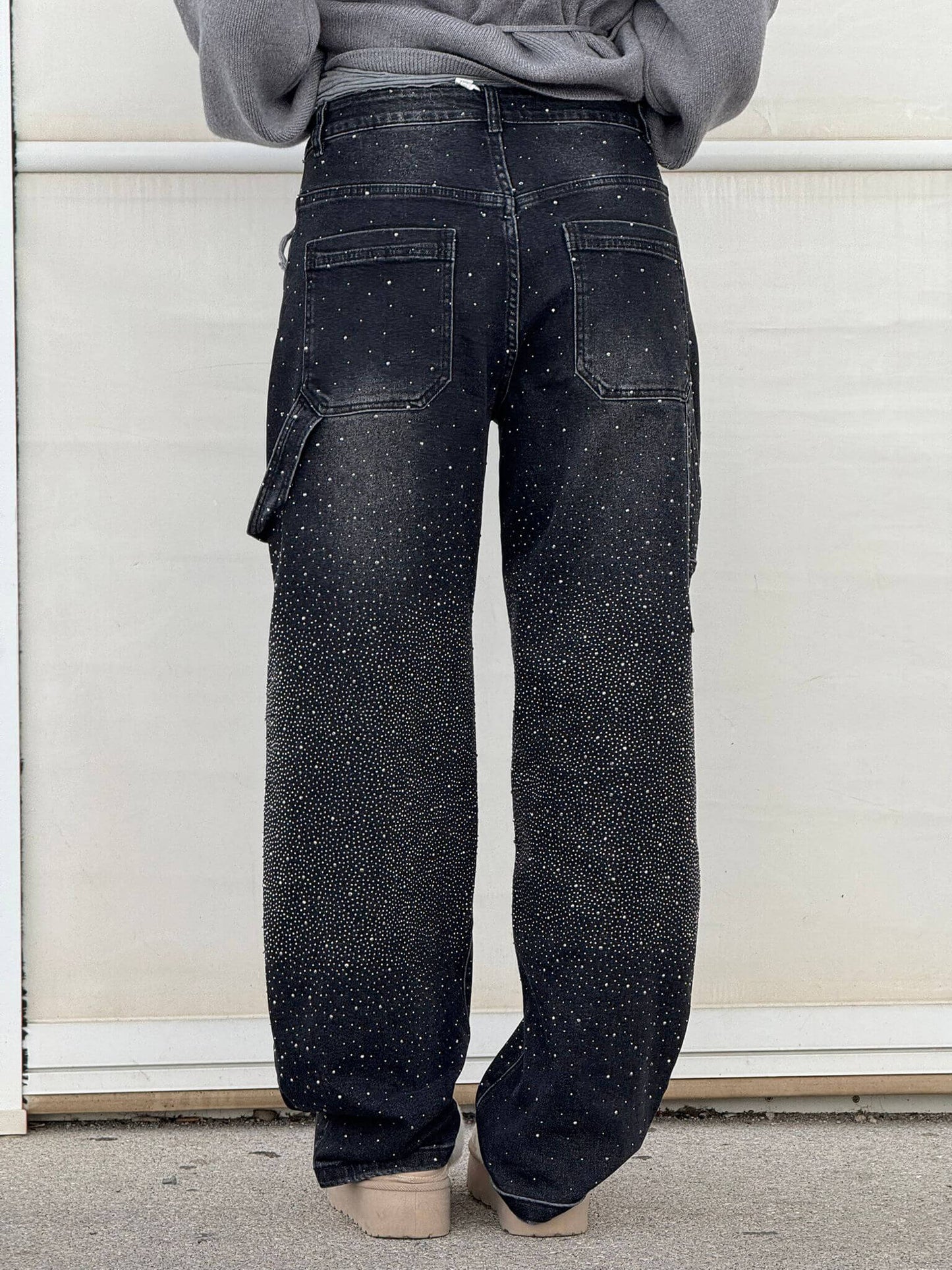 Violette™ Rhinestone Loose Fit Harem Jeans