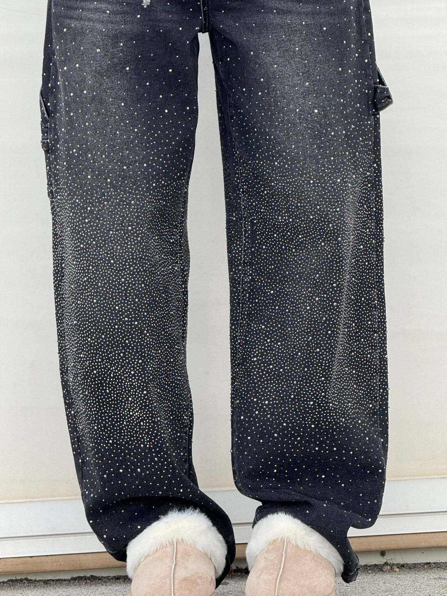 Violette™ Rhinestone Loose Fit Harem Jeans