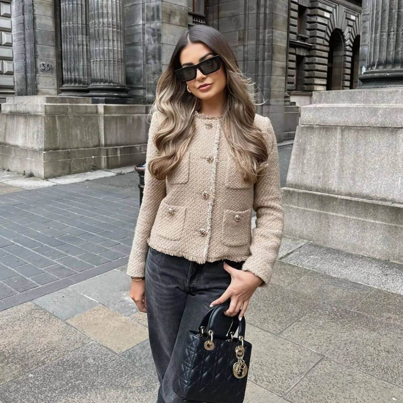 Lola™ – Elegant Tweed Jacket