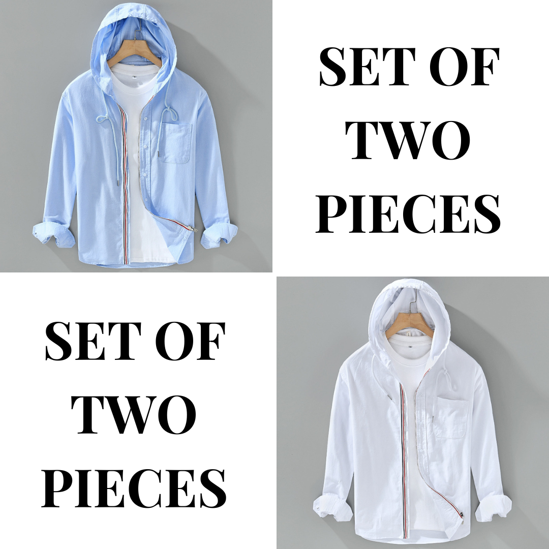HENRY LINEN HOODIE SHIRT