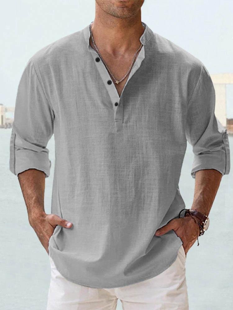 EVANDER BREATHABLE LINEN SHIRT