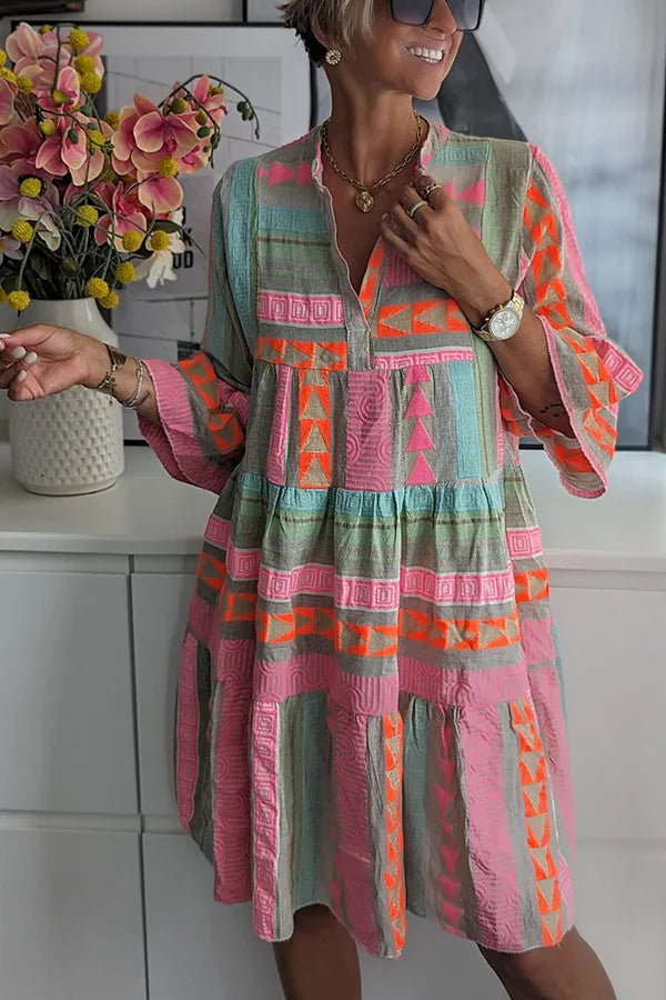 Juliane Boho Tiered Swing Dress