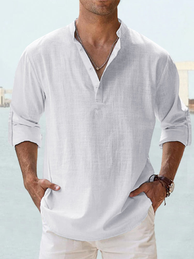 EVANDER BREATHABLE LINEN SHIRT
