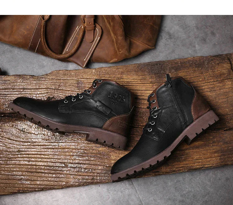 RoyalStride Men's Pure Leather Boots