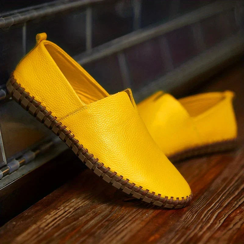 Francesco Baratta Leather Summer Loafers