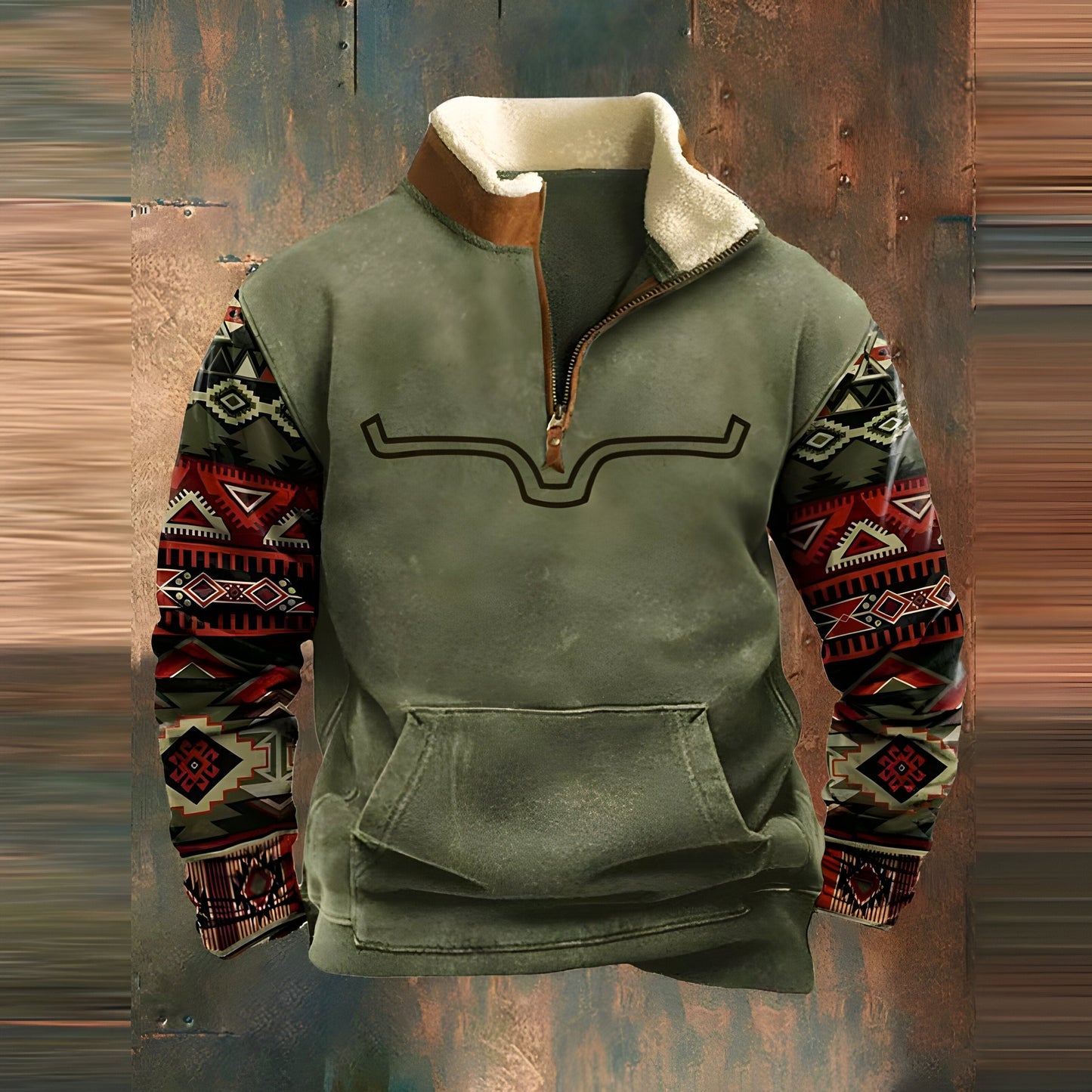 Bran Vintage Men's Zip-Up Sweater