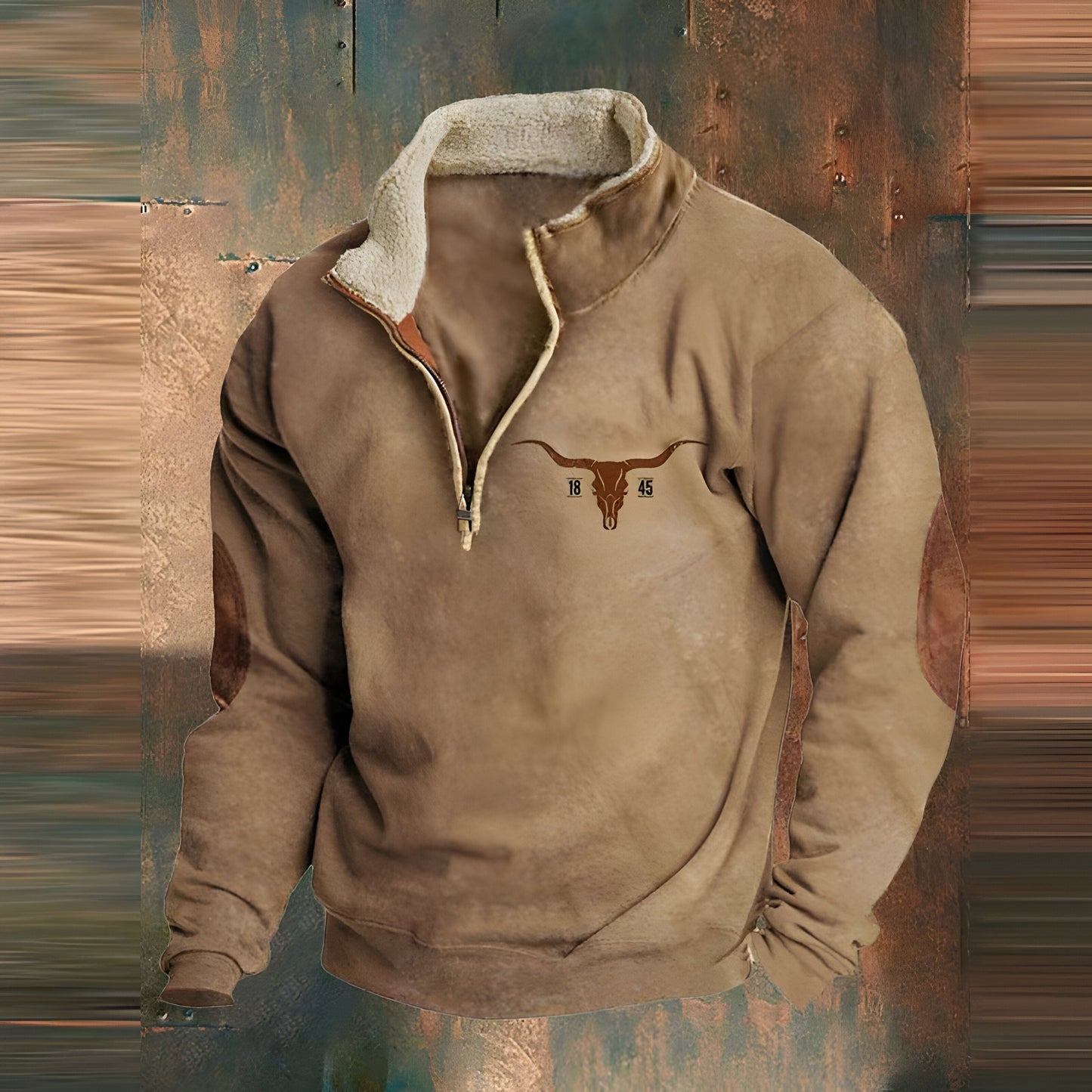 Bran Vintage Men's Zip-Up Sweater