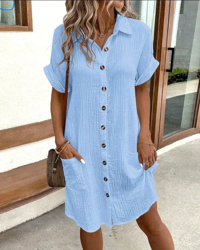 Celestia Elegant Linen Dress