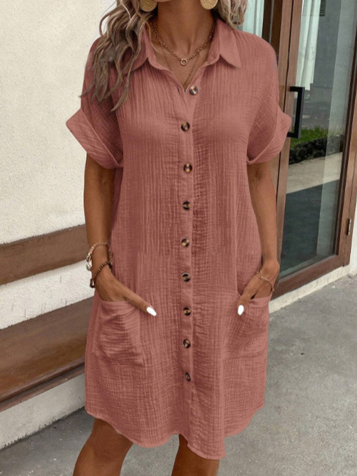 Celestia Elegant Linen Dress