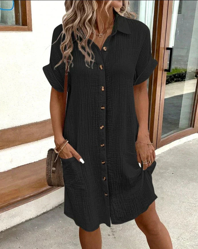 Celestia Elegant Linen Dress