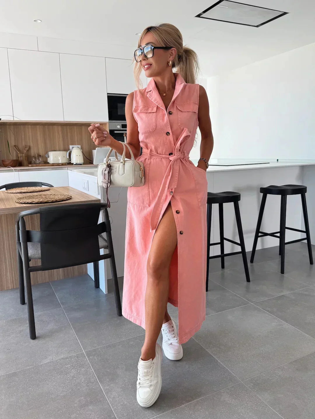 Louisa | Maxi Denim Dress