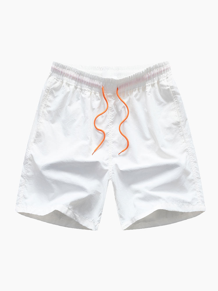 Striped Cuban Collar Shirt & Swim Shorts