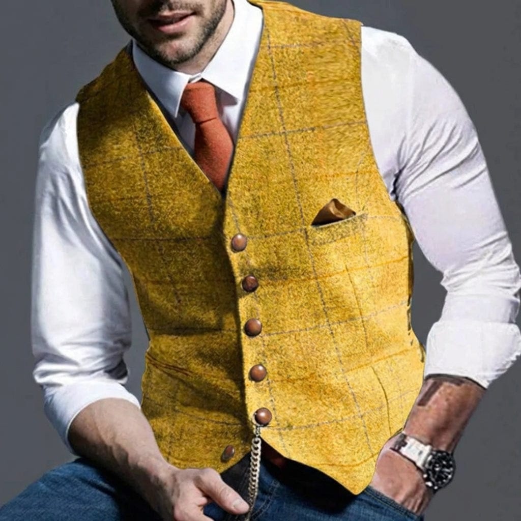 Rowan Heritage Check Waistcoat
