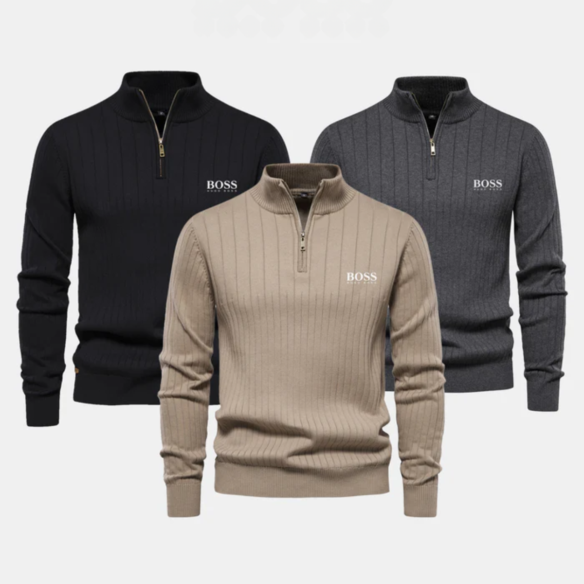 BOSS ZIP SWEATER