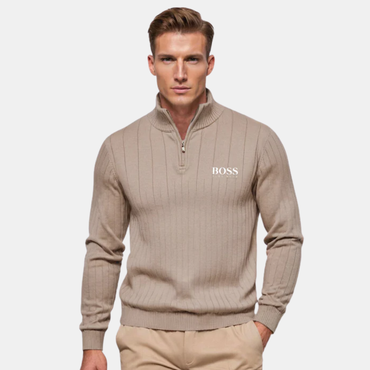 BOSS ZIP SWEATER