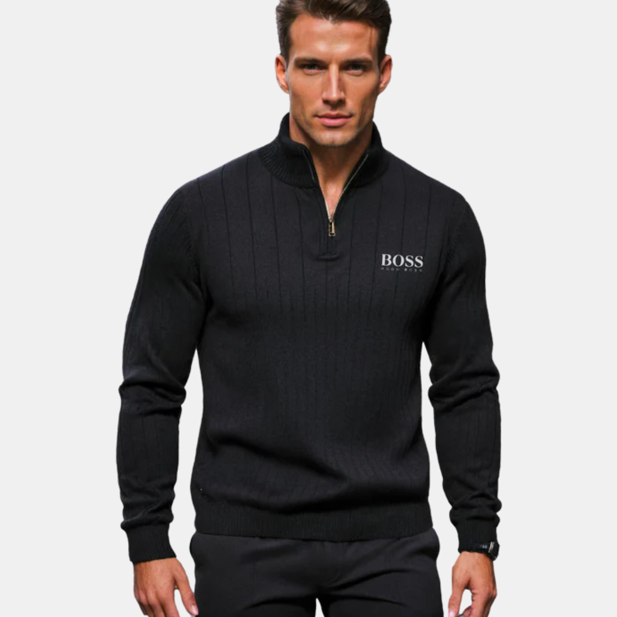 BOSS ZIP SWEATER
