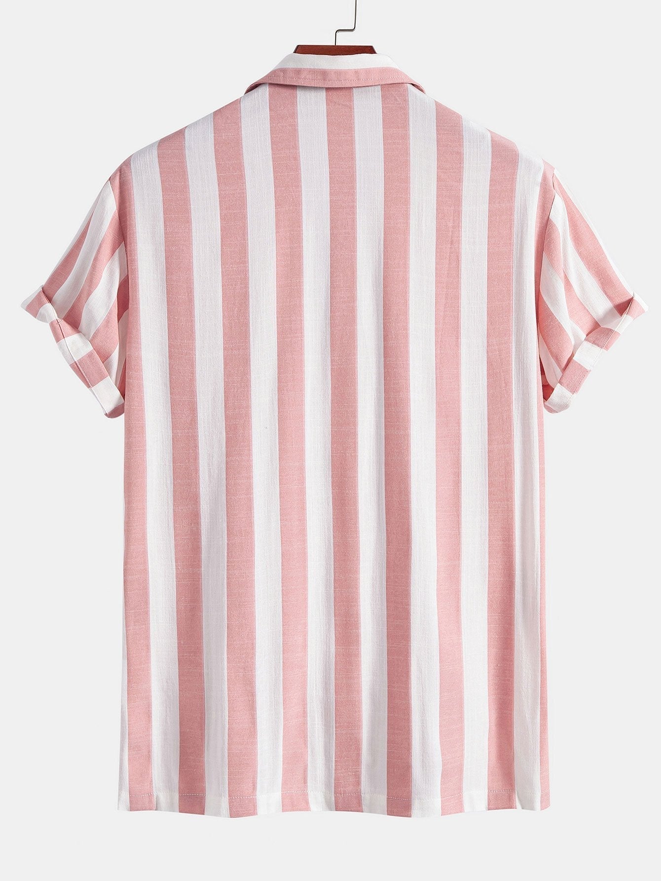 Striped Cuban Collar Shirt & Swim Shorts