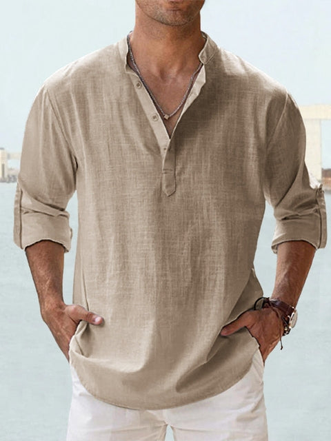 EVANDER BREATHABLE LINEN SHIRT