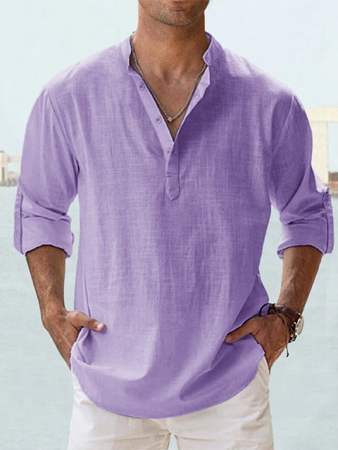 EVANDER BREATHABLE LINEN SHIRT
