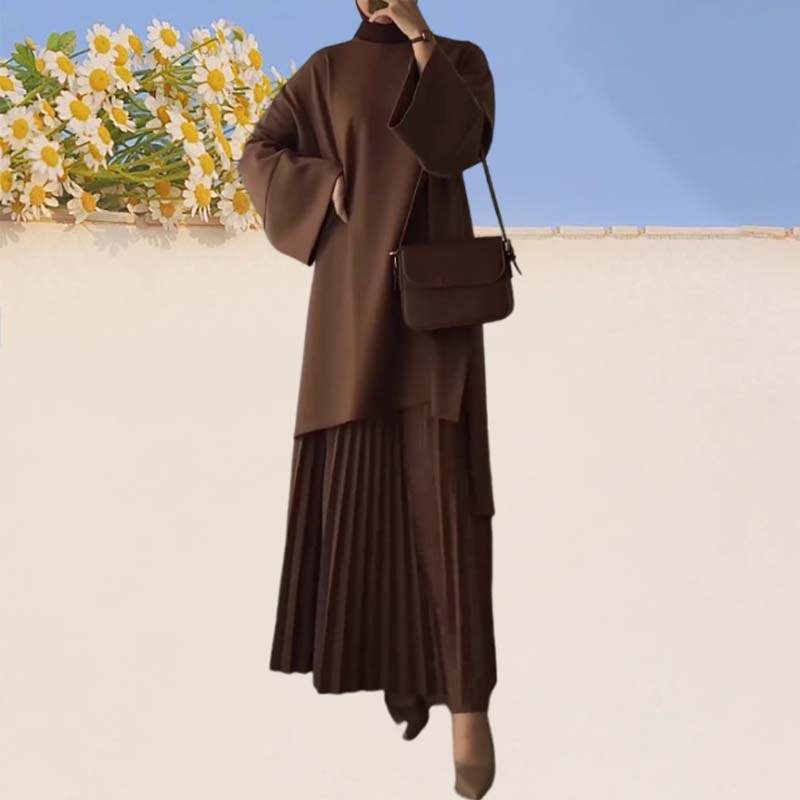 Florance | Elegant two-piece women's set with pleats