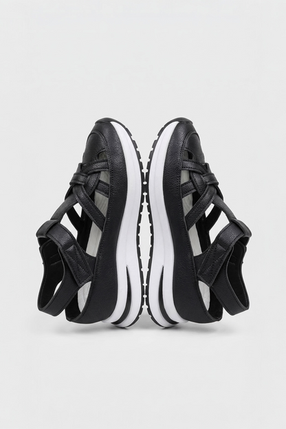 Elara Velcro Wedge Sandals