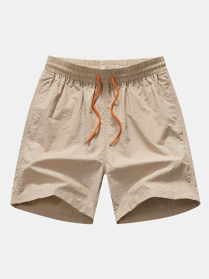 Striped Cuban Collar Shirt & Swim Shorts