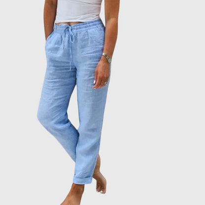 Monika Cotton Linen Trousers