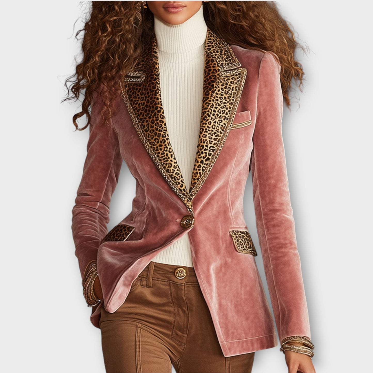 Aveline Velvet Statement Blazer