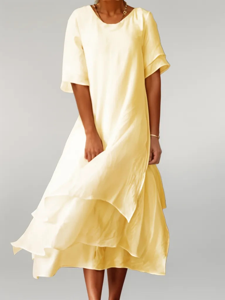 Nellie | Elegant Cotton Long Dress