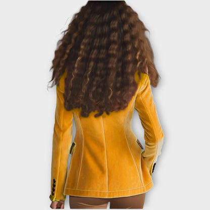 Aveline Velvet Statement Blazer