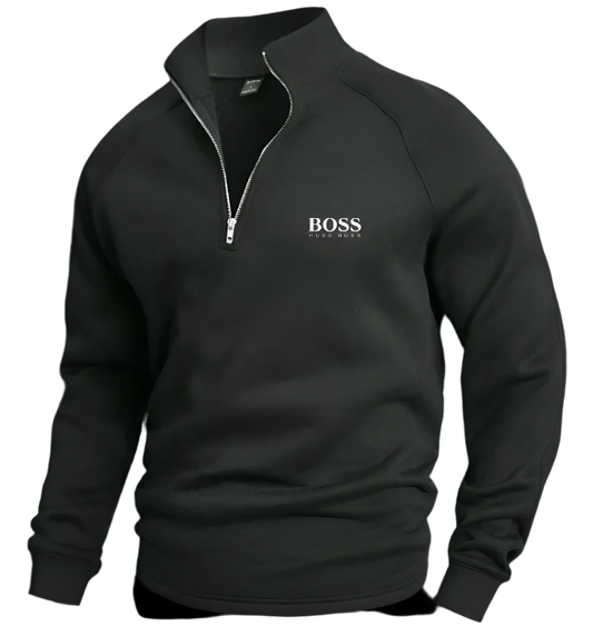 BSS Cotton Half Zip Jumper