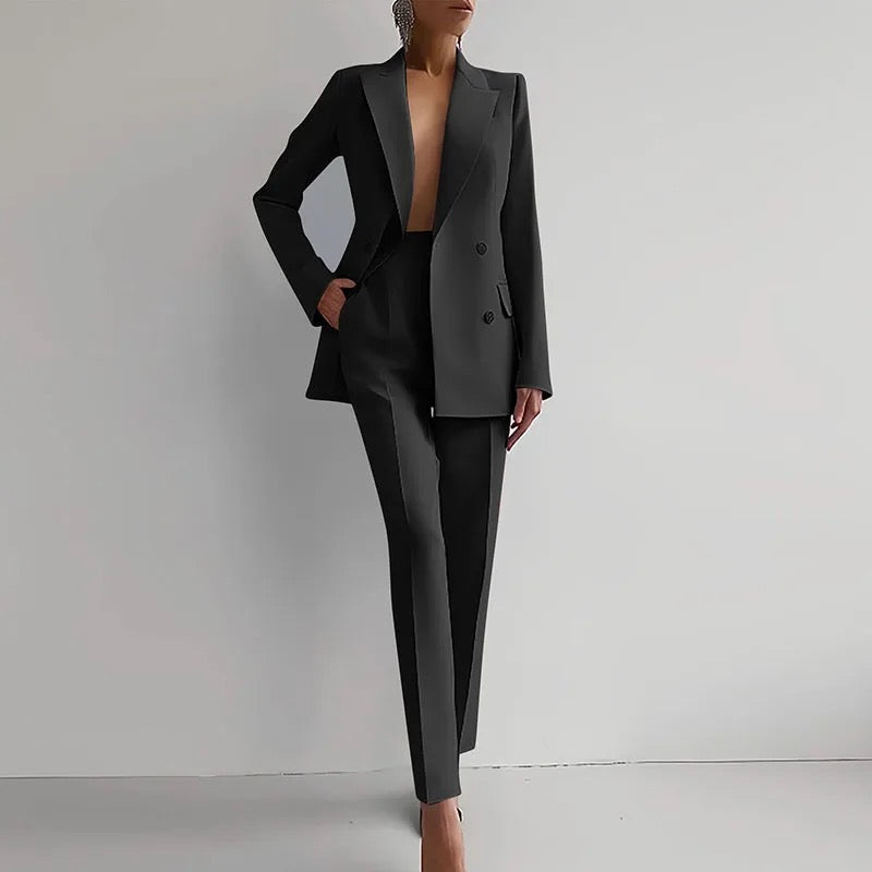 Sophia | Tailored Cigarette Pantsuit