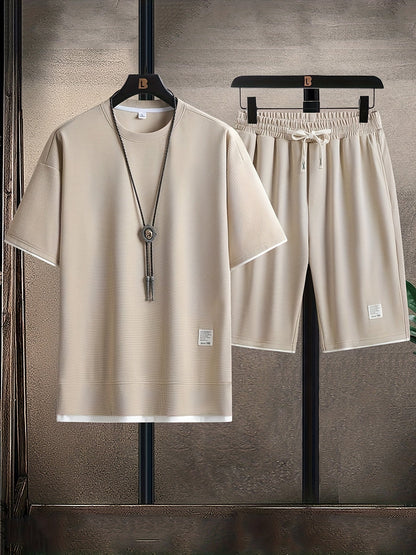 WAFFLE KNIT LOUNGE SET