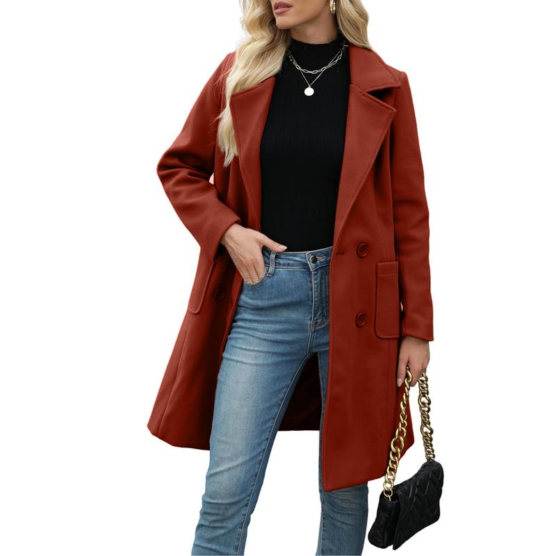 MOORE™ - Casual Wool Blend Warm Coat with Notch Lapel for Winter Wear