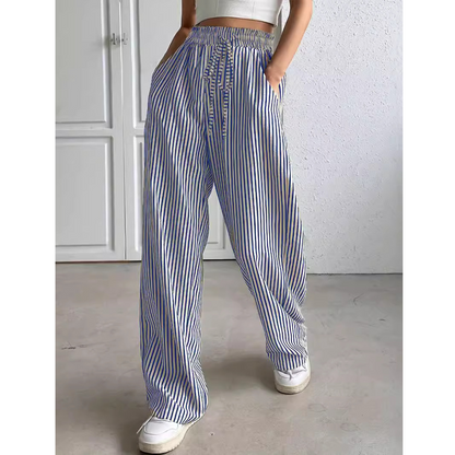 BAYLEEZ™ – Simple Summer Striped Relaxed Fit Bottoms
